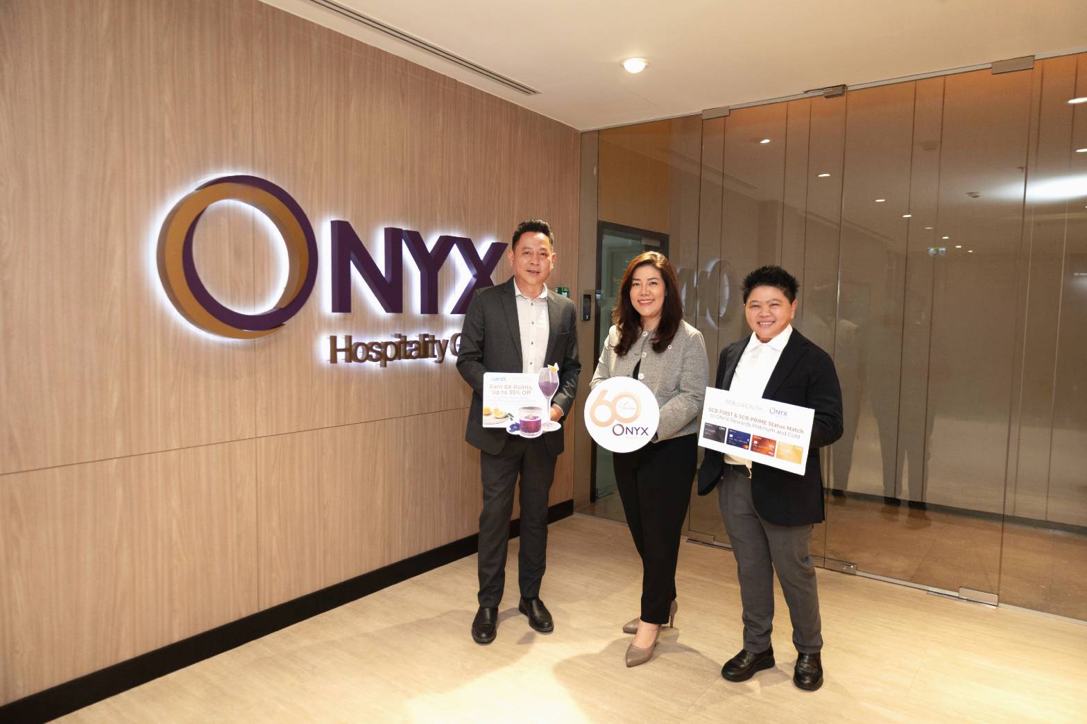 ออนิกซ์ ฮอสพิทาลิตี้ กรุ๊ป จับมือ SCB WEALTH และ CardX รุกตลาด High Net Worth ผ่านแคมเปญครบรอบ 60 ปี